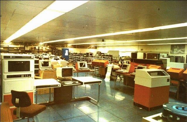 Machine hall at ICL Feltham